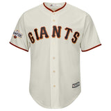Santiago Casilla #46 San Francisco Giants Cream Cool Base Jersey