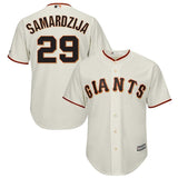 Jeff Samardzija #29 San Francisco Giants Cream Official Cool Base Player Jersey