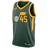 Donovan Mitchell #45 Utah Jazz Green 2018/19 Mens Swingman Jersey
