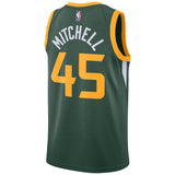Donovan Mitchell #45 Utah Jazz Green 2018/19 Mens Swingman Jersey