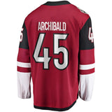 Josh Archibald #45 Arizona Coyotes Garnet Breakaway Player Jersey