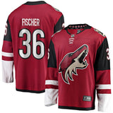 Christian Fischer #36 Arizona Coyotes Garnet Breakaway Player Jersey