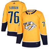 PK Subban #76 Nashville Predators Gold Player Jersey