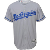 Los Angeles Dodgers Youth Gray Road Official Cool Base Team Jersey