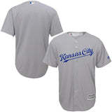 Kansas City Royals Youth Gray Road Official Cool Base Jersey