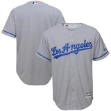 Los Angeles Dodgers Youth Gray Road Official Cool Base Team Jersey