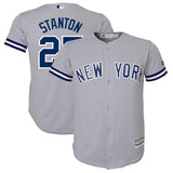 Giancarlo Stanton #27 New York Yankees Youth Gray Road Official Team Cool Base Player Jersey