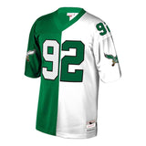 Reggie White #92 Philadelphia Eagles Green/White 1990 Retired Player Split Replica Jersey