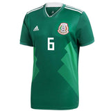 Jonathan dos Santos  #6 Mexico National Team Green 2018 Home Replica Jersey