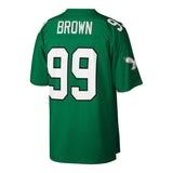 Jerome Brown #99 Philadelphia Eagles Kelly Green 1990 Retired Player Replica Jersey
