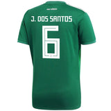 Jonathan dos Santos  #6 Mexico National Team Green 2018 Home Replica Jersey