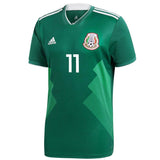 Carlos Vela #11 Mexico National Team Green 2018 Home Replica Jersey