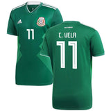 Carlos Vela #11 Mexico National Team Green 2018 Home Replica Jersey