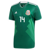 Javier Hernandez #14 Mexico National Team Green 2018 Home Replica Jersey