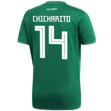 Javier Hernandez #14 Mexico National Team Green 2018 Home Replica Jersey