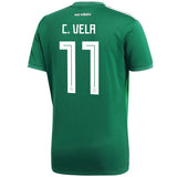Carlos Vela #11 Mexico National Team Green 2018 Home Replica Jersey