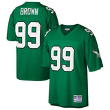 Jerome Brown #99 Philadelphia Eagles Kelly Green 1990 Retired Player Replica Jersey