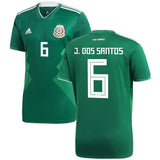 Jonathan dos Santos  #6 Mexico National Team Green 2018 Home Replica Jersey