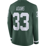 Jamal Adams New York Jets Green Therma Long Sleeve Jersey