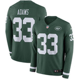 Jamal Adams New York Jets Green Therma Long Sleeve Jersey