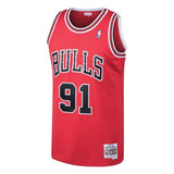 Dennis Rodman #91 Chicago Bulls 1997-98 Hardwood Classics Mens Swingman Jersey