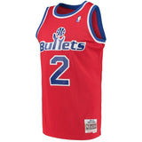Chris Webber #2 Washington Wizards Red 1994-95 Hardwood Classics Mens Swingman Jersey