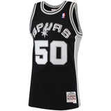 David Robinson #50 San Antonio Spurs Black 1998-99 Hardwood Classics Mens Swingman Jersey