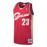 LeBron James #23 Cleveland Cavaliers Wine 2003-04 Hardwood Classics Mens Swingman Jersey