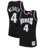 Chris Webber #4 Sacramento Kings Black 2000-01 Hardwood Classics Mens Swingman Jersey