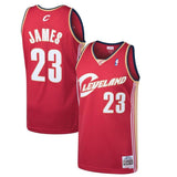LeBron James #23 Cleveland Cavaliers Wine 2003-04 Hardwood Classics Mens Swingman Jersey