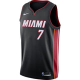 Goran Dragic #7 Miami Heat Black Mens Swingman Jersey - Icon Edition