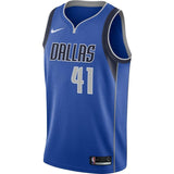 Dirk Nowitzki #41 Dallas Mavericks Royal Mens Swingman Jersey