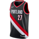 Jusuf Nurkic #27 Portland Trail Blazers Black Mens Swingman Jersey - Icon Edition
