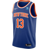 Joakim Noah #13 New York Knicks Royal Mens Swingman Sponsor Patch Jersey - Icon Edition