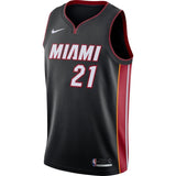 Hassan Whiteside #21 Miami Heat Black Mens Swingman Jersey