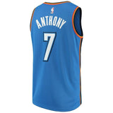 Carmelo Anthony #7 Oklahoma City Thunder Blue Mens Swingman Jersey - Icon Edition