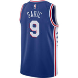 Dario Saric #9 Philadelphia 76ers Blue Mens Swingman Jersey - Icon Edition