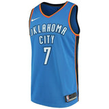 Carmelo Anthony #7 Oklahoma City Thunder Blue Mens Swingman Jersey - Icon Edition