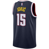 Nikola Jokic #15 Denver Nuggets Navy Mens Swingman Jersey - Icon Edition