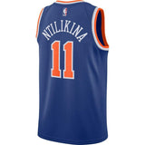 Frank Ntilikina #11 New York Knicks Blue Mens Swingman Jersey - Icon Edition