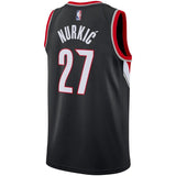 Jusuf Nurkic #27 Portland Trail Blazers Black Mens Swingman Jersey - Icon Edition