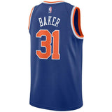 Ron Baker #31 New York Knicks Royal Mens Swingman Sponsor Patch Jersey - Icon Edition
