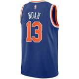 Joakim Noah #13 New York Knicks Royal Mens Swingman Sponsor Patch Jersey - Icon Edition