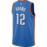 Steven Adams #12 Oklahoma City Thunder Blue Mens Swingman Jersey - Icon Edition