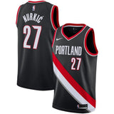 Jusuf Nurkic #27 Portland Trail Blazers Black Mens Swingman Jersey - Icon Edition