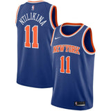 Frank Ntilikina #11 New York Knicks Blue Mens Swingman Jersey - Icon Edition