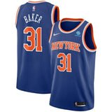 Ron Baker #31 New York Knicks Royal Mens Swingman Sponsor Patch Jersey - Icon Edition