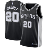 Manu Ginobili #20 San Antonio Spurs 2018/19 Mens Swingman Jersey