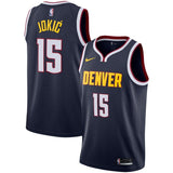 Nikola Jokic #15 Denver Nuggets Navy Mens Swingman Jersey - Icon Edition
