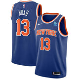 Joakim Noah #13 New York Knicks Royal Mens Swingman Sponsor Patch Jersey - Icon Edition